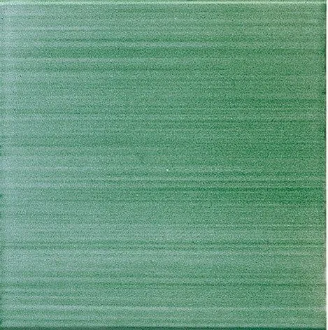 Francesco De Maio Cotto a Mano Pennellati Verde Ramina Torello Angolo 10x10 cm 